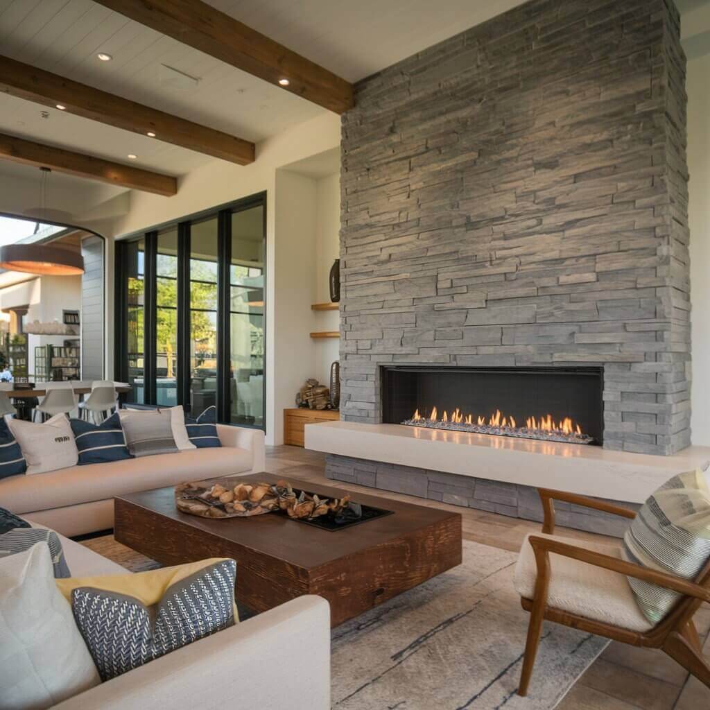 Luxury Gas Fireplace